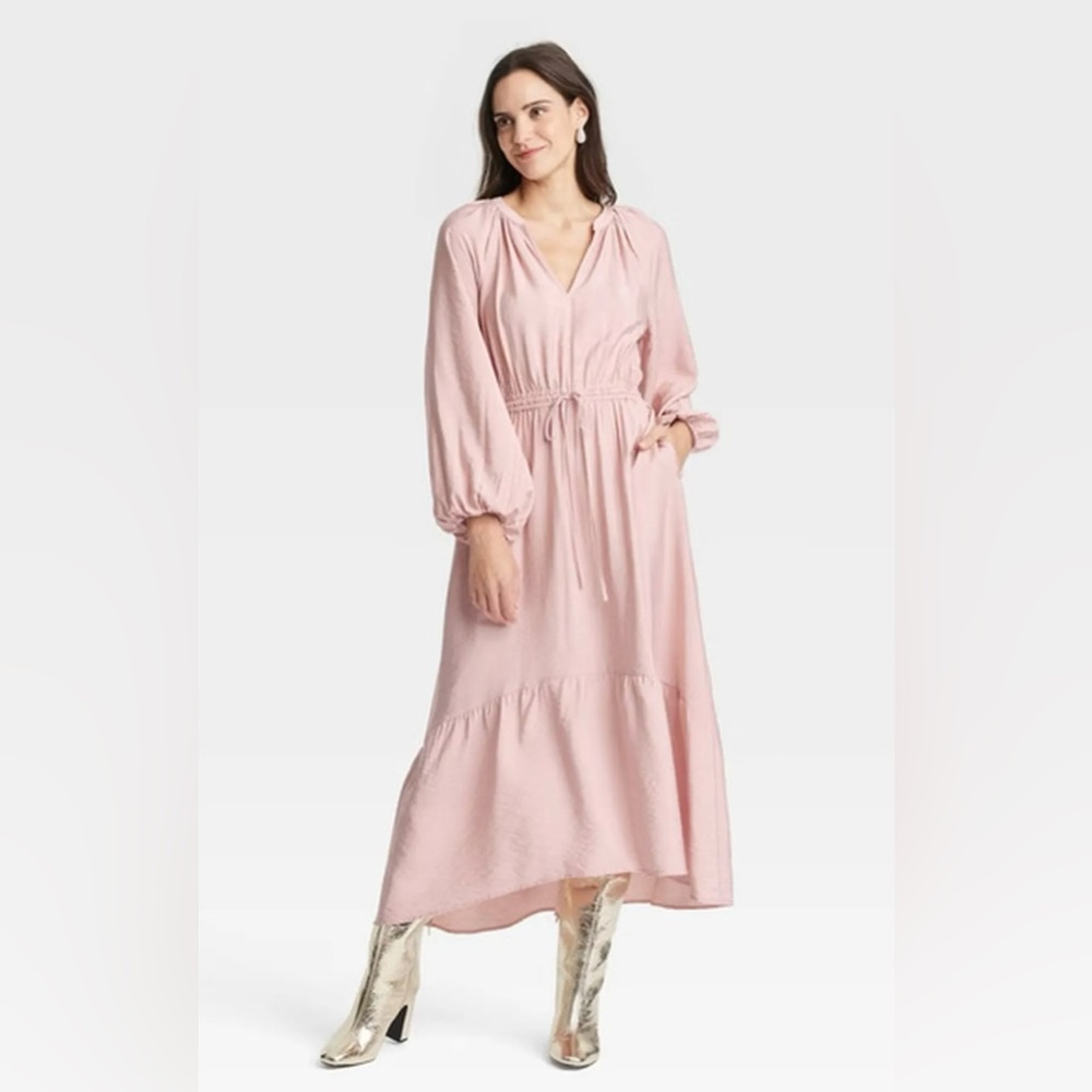 NWOT A New Day Elegant Pink Maxi Dress Size Large